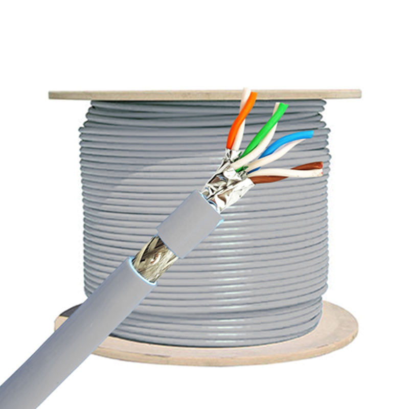 Network Cable CAT 8 2000mhz Price Per Meter SFTP CAT8 Dual Shield Outdoor 1000FT Ethernet Lan Cable CAT8