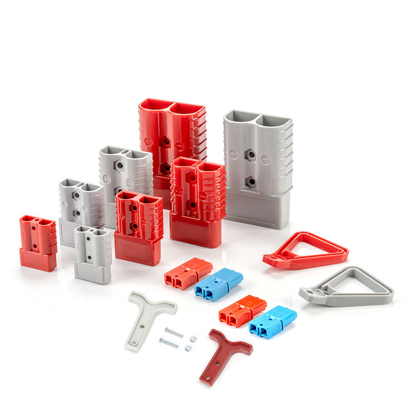 Forklift Battery Charging Connector Red Grey 50A 120A 175A 350A 600V High Current Andersonstyle Power Dual Pole Connector Plug插图4