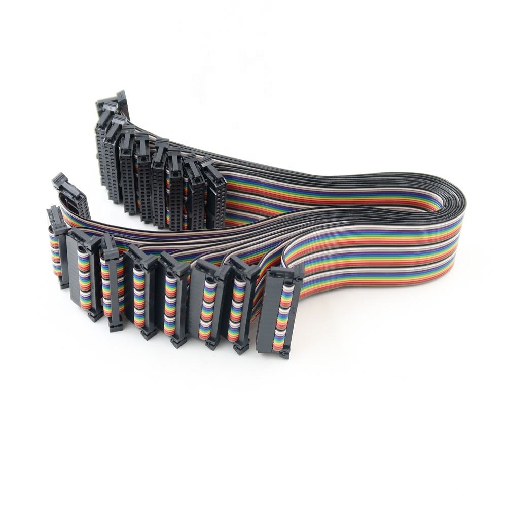 Manufacture 1.27mm 2.0mm 2.54mm IDC Flat Ribbon Sensor Gray Cable with Red Edge Assembly Wiring Harness with Conductive Fabric Cloth for Electrical Organ插图14