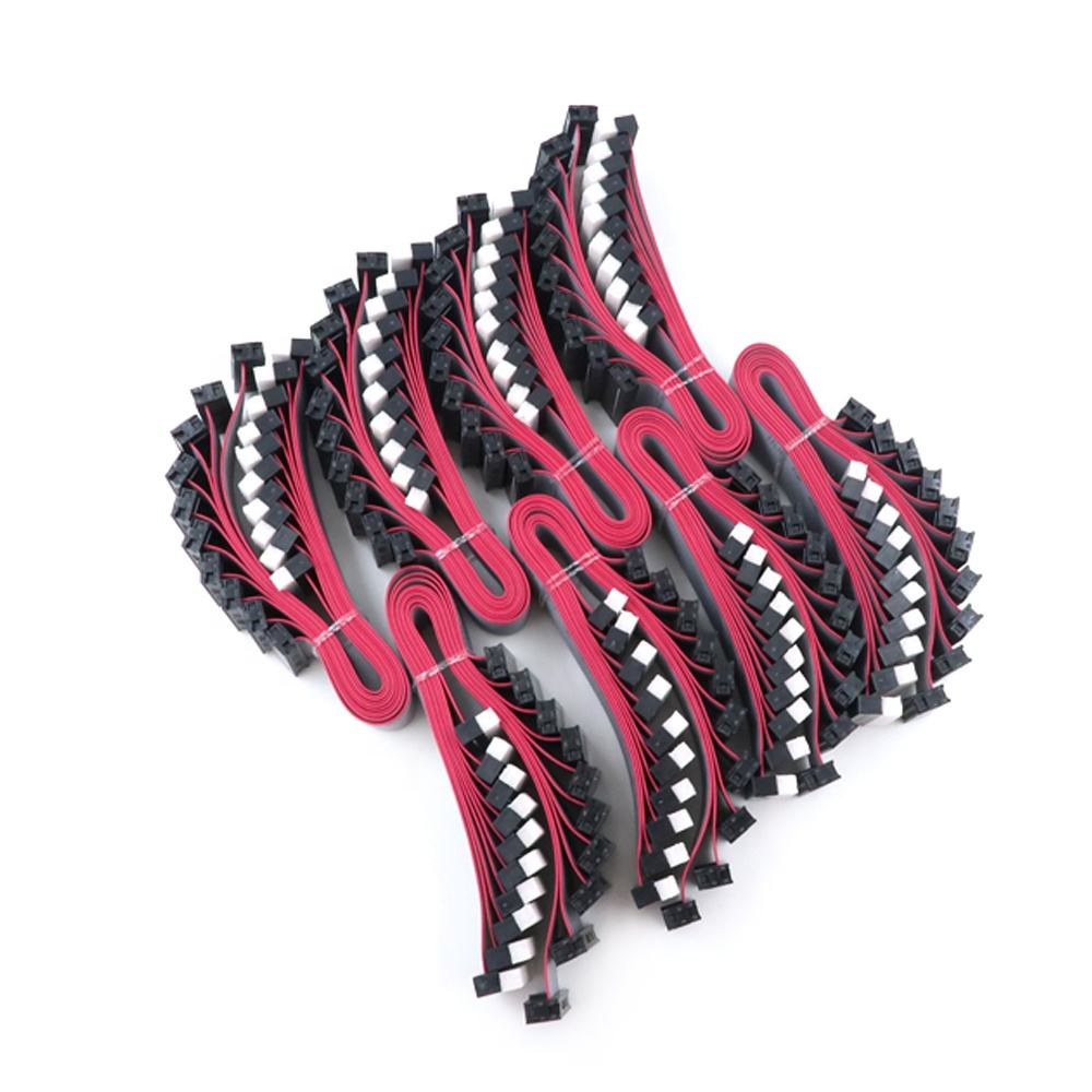 Manufacture 1.27mm 2.0mm 2.54mm IDC Flat Ribbon Sensor Gray Cable with Red Edge Assembly Wiring Harness with Conductive Fabric Cloth for Electrical Organ插图15
