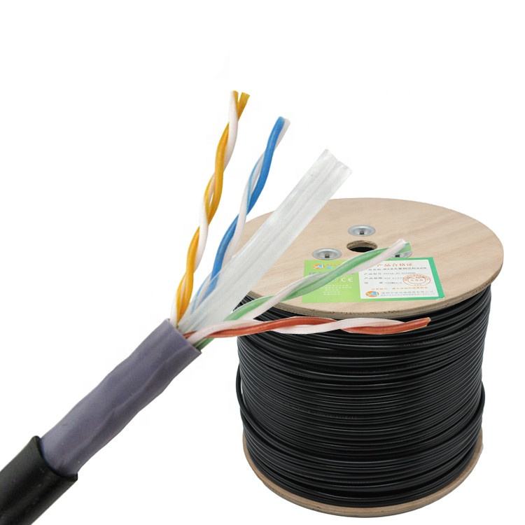 1000FT 305M Copper PVC PE Double Sheath Cat6 UTP Outdoor Lan Ethernet Network Cat 6 Cable