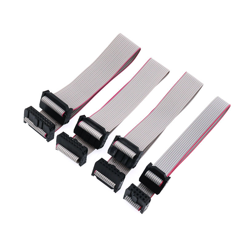 Manufacture 1.27mm 2.0mm 2.54mm IDC Flat Ribbon Sensor Gray Cable with Red Edge Assembly Wiring Harness with Conductive Fabric Cloth for Electrical Organ插图6
