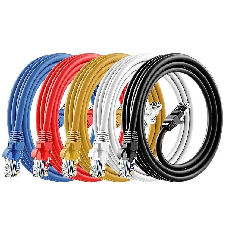 Customization RJ45 UTP FTP Cat5e Cat6e Cat6A CAT7  CAT8 Ethernet Network Cable Patch PVC Copper Options 0.5m 1m 2m 3m 5m 6m 10m 20m 30m 40m 100m