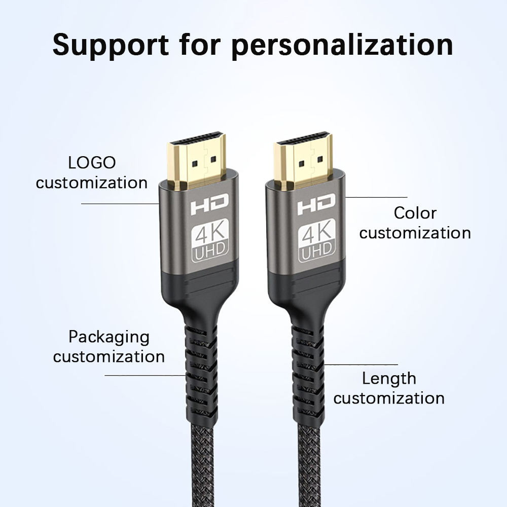 Customized High-Definition 4K, 8K, 60Hz, 120Hz, 144Hz, 2.1 Gold-Plated HDMI Cables, Video Cables 1m, 2m, 3m, 5m, 10m, 15m, 20m, 50m HDMI Cable插图6 Customized High-Definition 4K, 8K, 60Hz, 120Hz, 144Hz, 2.1 Gold-Plated HDMI Cables, Video Cables 1m, 2m, 3m, 5m, 10m, 15m, 20m, 50m HDMI Cable插图6