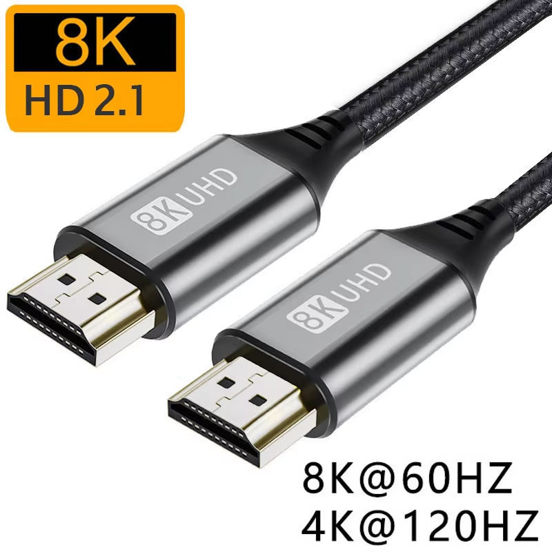 Customized High-Definition 4K, 8K, 60Hz, 120Hz, 144Hz, 2.1 Gold-Plated HDMI Cables, Video Cables 1m, 2m, 3m, 5m, 10m, 15m, 20m, 50m HDMI Cable插图4