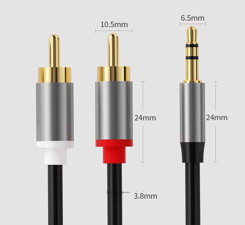 High Quality 3.5mm Jack Plug to 3 RCA Male Video Audio Adapter Cable 3.5mm M to 3RCA M Cable RCA Cord