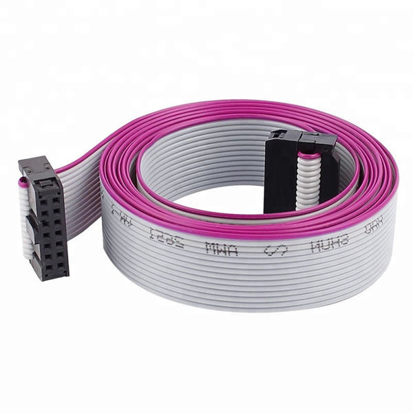 Manufacture 1.27mm 2.0mm 2.54mm IDC Flat Ribbon Sensor Gray Cable with Red Edge Assembly Wiring Harness with Conductive Fabric Cloth for Electrical Organ插图30