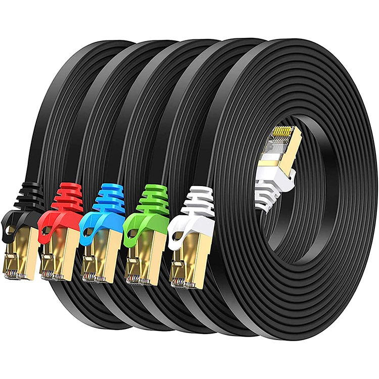 Cable Manufacturers Low MOQ CAT6A 0.5m 1m 2m 5m 10m Patch Cord Pure Copper RJ45 UTP Network Cables FTP LAN CAT6 Ethernet Cable