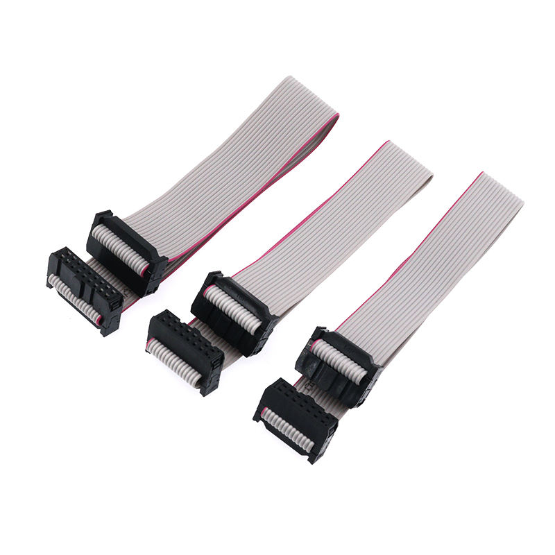 Manufacture 1.27mm 2.0mm 2.54mm IDC Flat Ribbon Sensor Gray Cable with Red Edge Assembly Wiring Harness with Conductive Fabric Cloth for Electrical Organ插图22