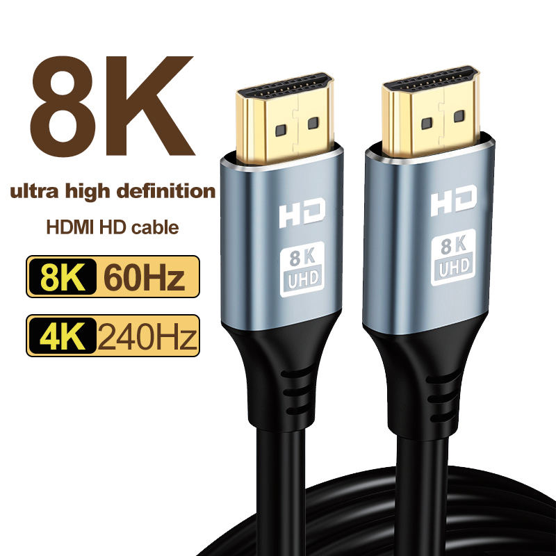 Justlink 8K 48Gbps UHD HDMI V2.1 8K 60Hz hdmi Cable 4K 120Hz Cable for Home Theater Monitor Computer Projector
