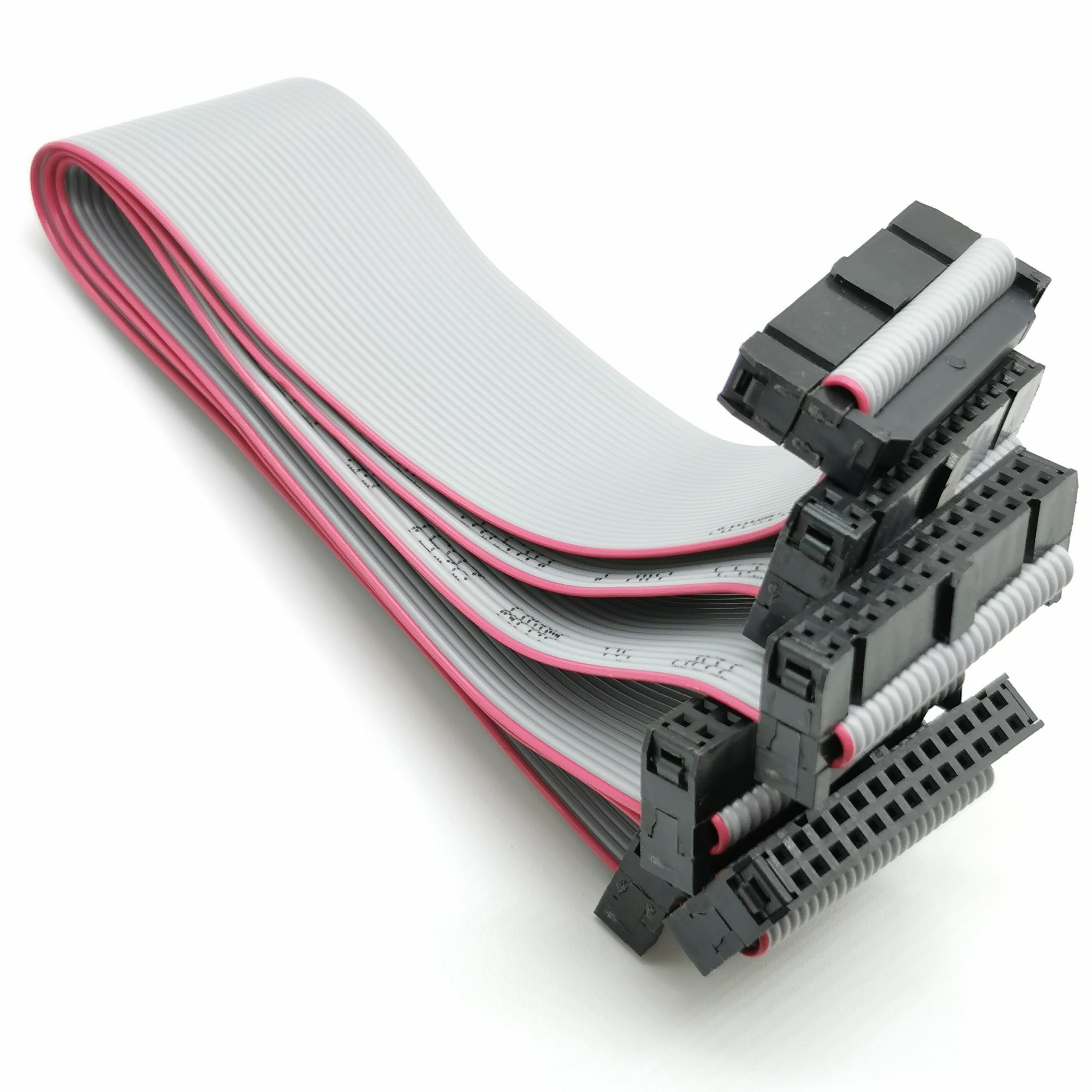 Manufacture 1.27mm 2.0mm 2.54mm IDC Flat Ribbon Sensor Gray Cable with Red Edge Assembly Wiring Harness with Conductive Fabric Cloth for Electrical Organ插图21