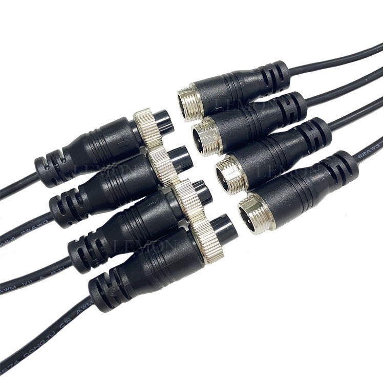 20AWG IP67 IP68 M12 M16 Waterproof Power Cable Male Female 2pin 3pin 4pin 5pin 6pin Electrical Connector IP67/IP68 Certified