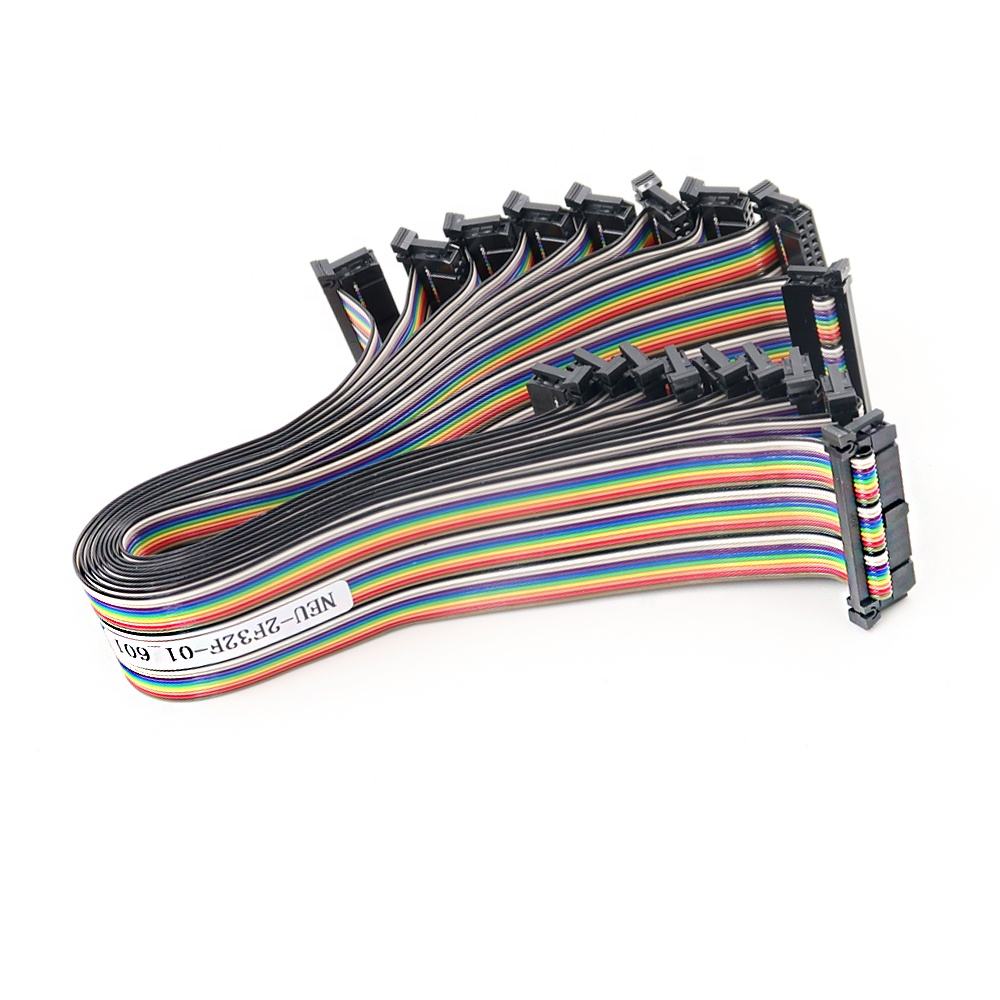 Manufacture 1.27mm 2.0mm 2.54mm IDC Flat Ribbon Sensor Gray Cable with Red Edge Assembly Wiring Harness with Conductive Fabric Cloth for Electrical Organ插图26