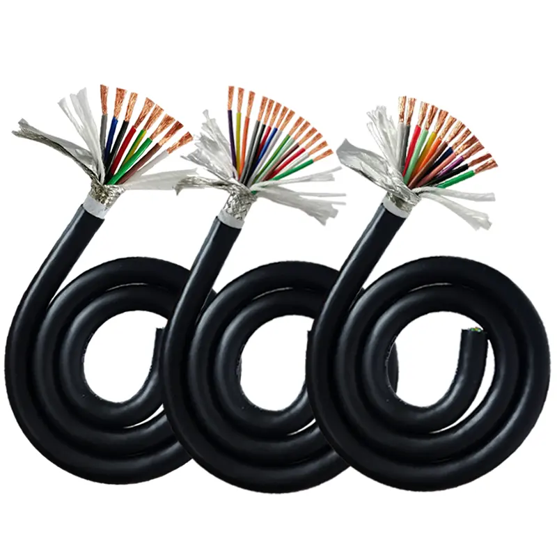 TRVV 5/6/7/8 Core High Flex PVC and Copper Electric Wire 0.15mm-2.5mm Insulated Industrial Darg Chain Robor Cable