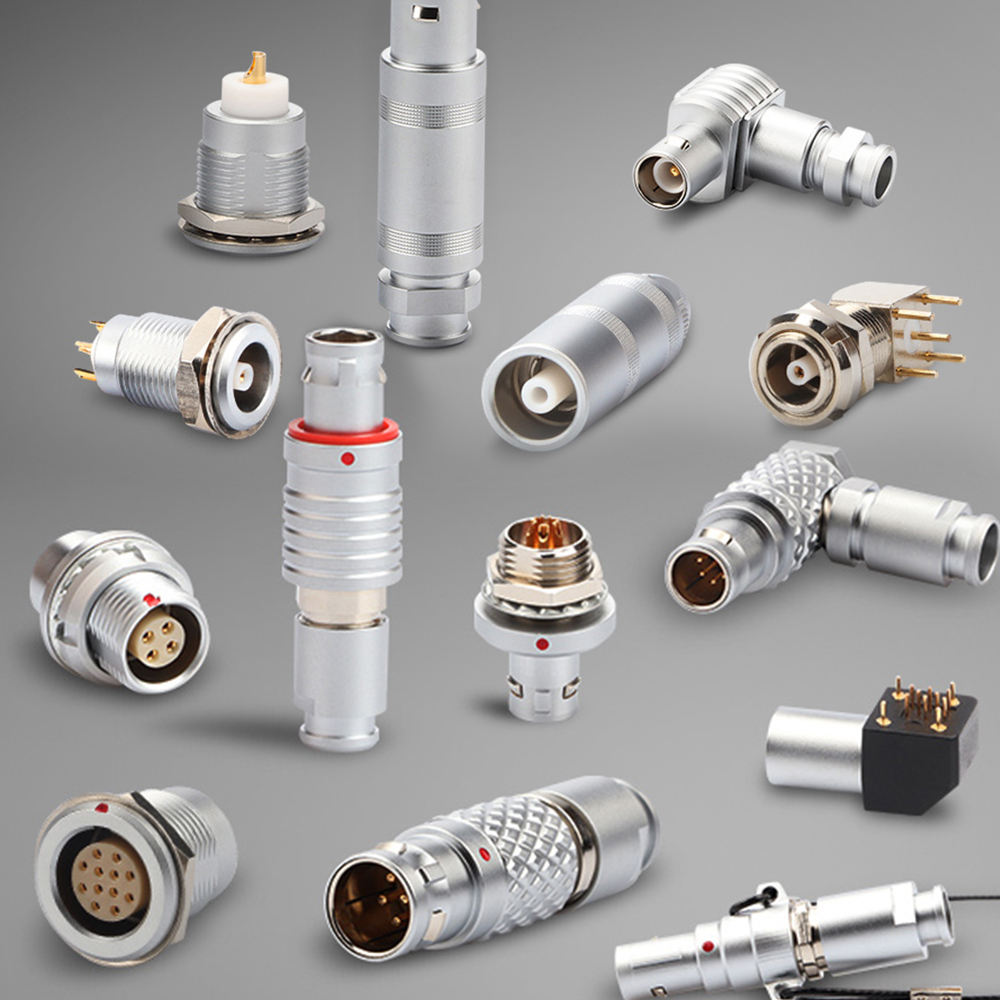 LEMO-Compatible Push-Pull Circular Connector 2-16 Pin Waterproof Metal Connector for Medical & Industrial Equipment