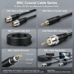 BNC Coaxial Cable RG59 75 Ohm for Surveillance & HD-SDI Video Transmission插图3