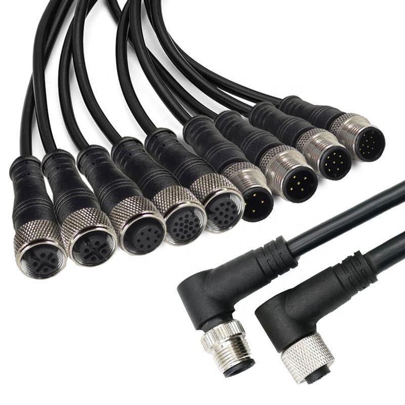 M5‑M16 Circular Connector Cables: 2‑8 Core PVC & PUR Custom Industrial Sensor Wiring Harness