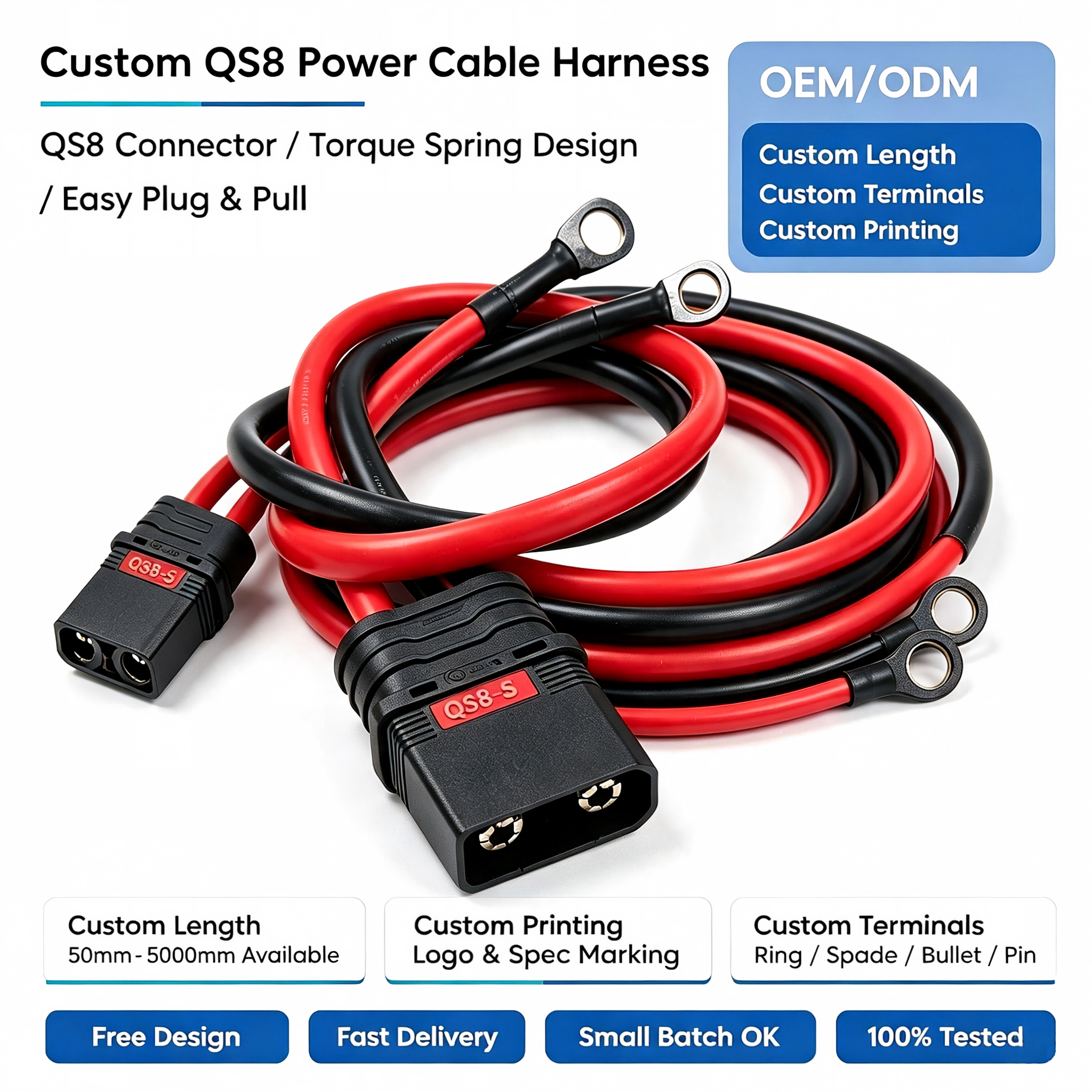 QS Series High Current Wire Harness Complete Guide QS8 S QS9 S QS10 S QS12 S插图