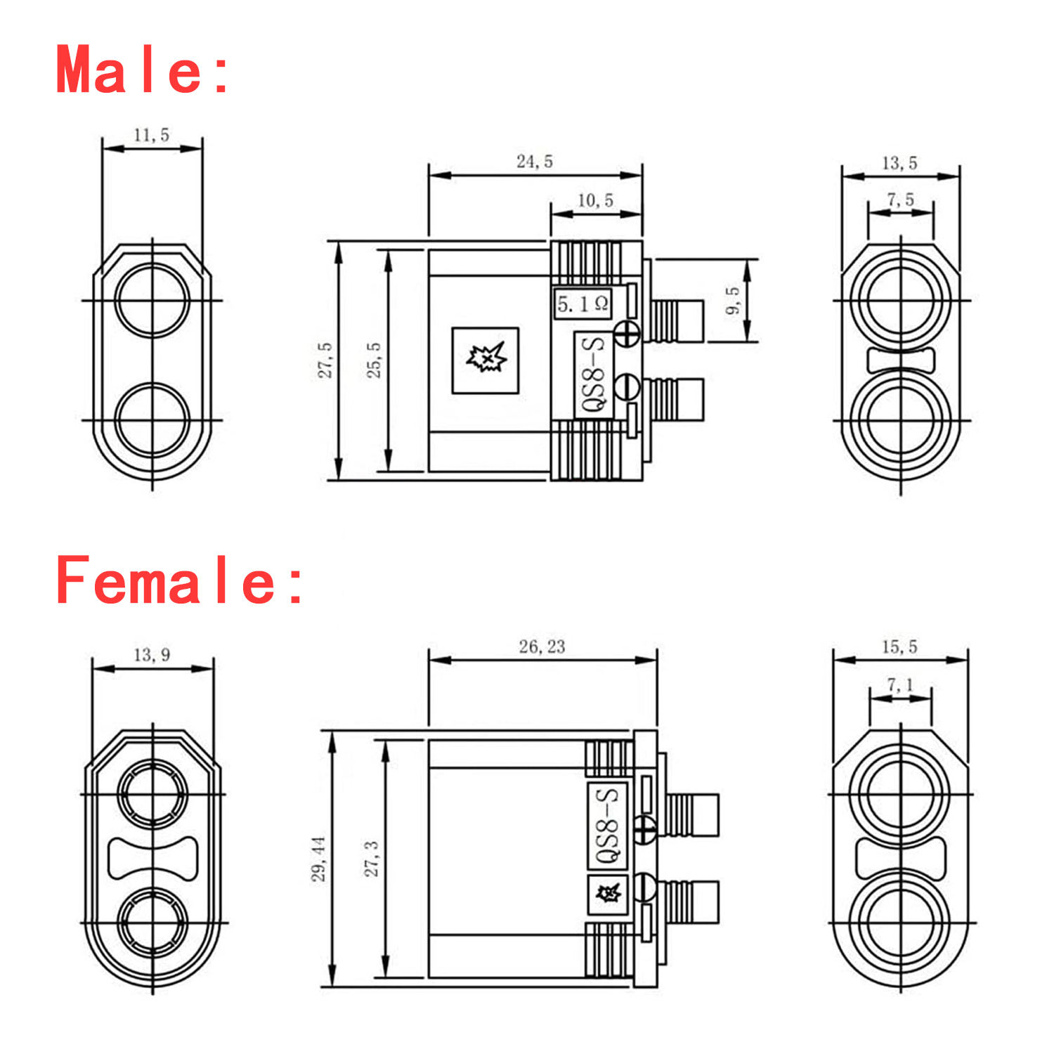 QS Series High Current Wire Harness Complete Guide QS8 S QS9 S QS10 S QS12 S插图5