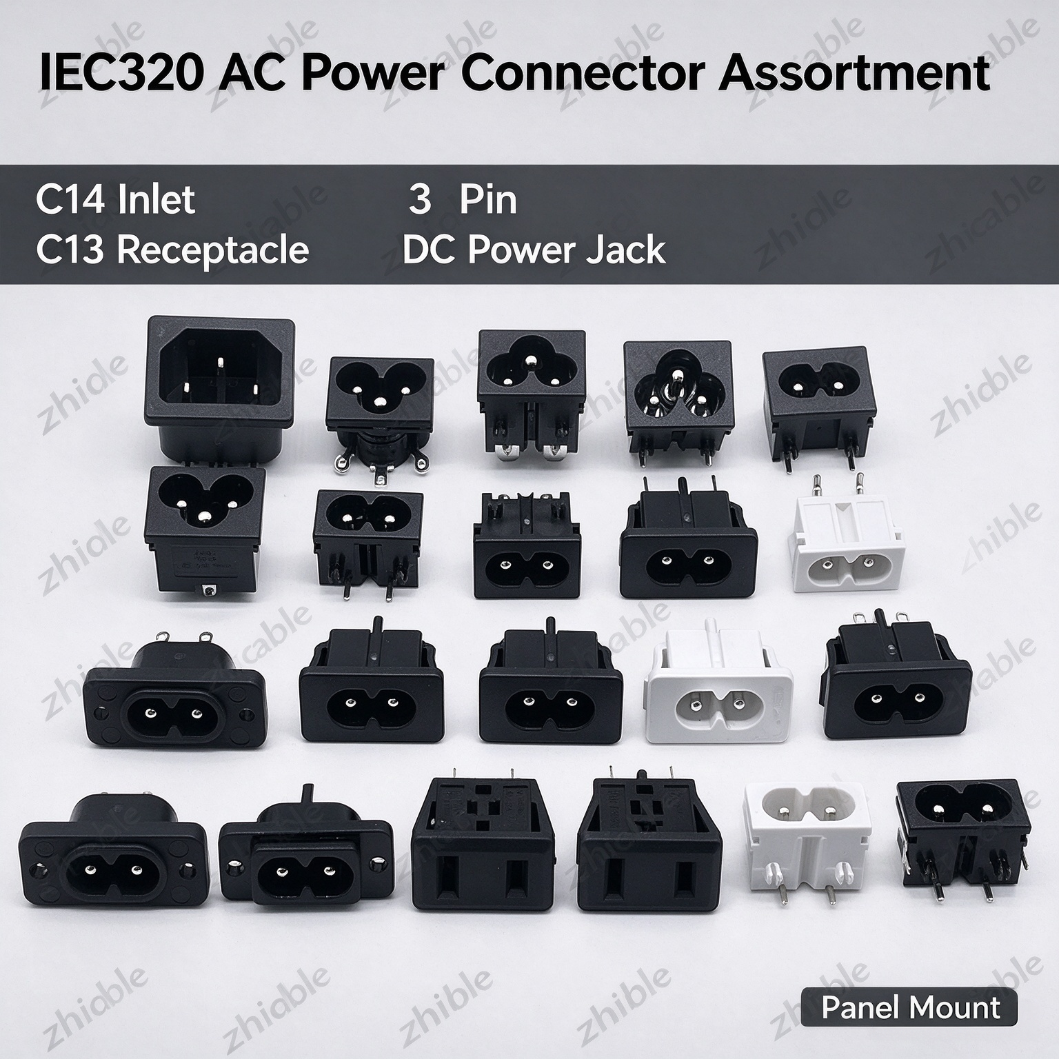 IEC320 C13 C14 C15 AC Power Inlet & Receptacle Socket插图5
