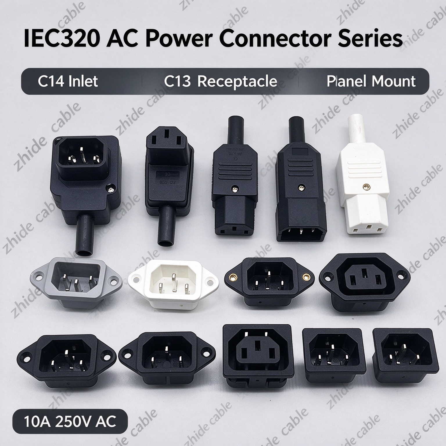 IEC320 C13 C14 C15 AC Power Inlet & Receptacle Socket插图6 IEC320 C13 C14 C15 AC Power Inlet & Receptacle Socket插图6
