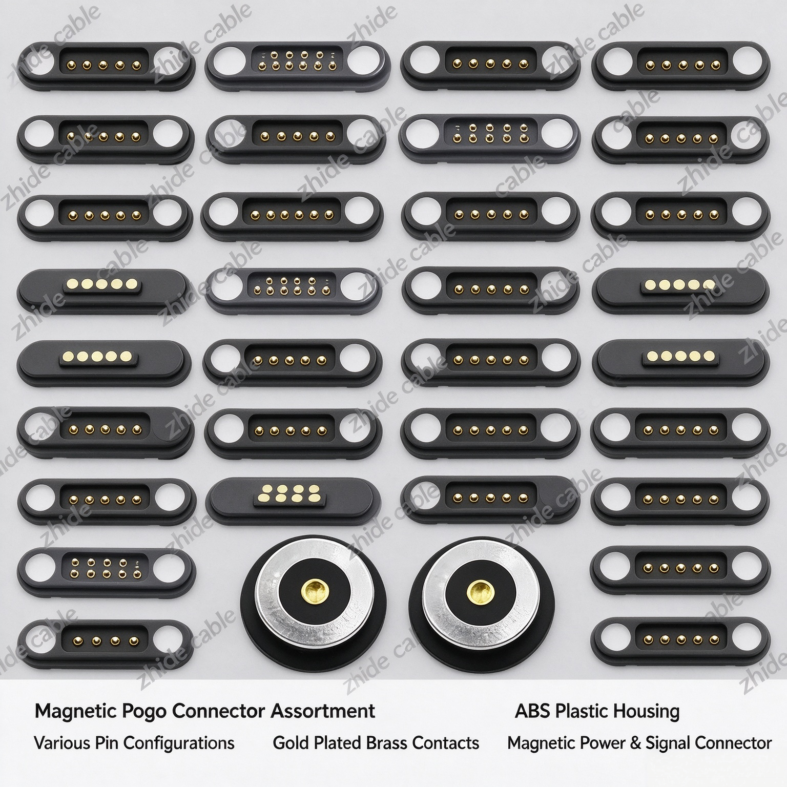 Custom Magnetic Pogo Pin Connector 2Pin~9Pin Magnetic Power Signal Connector | Zhide Cable插图7 Custom Magnetic Pogo Pin Connector 2Pin~9Pin Magnetic Power Signal Connector | Zhide Cable插图7